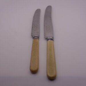 Set of Two(2) Atkinson Bros Sheffield Stainless Steel Butter Knives
